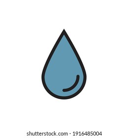 Water drops vector symbol sign