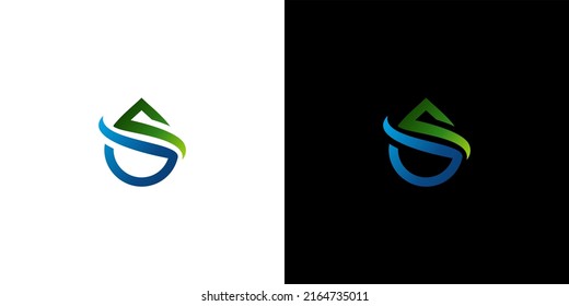 WATER DROPS VECTOR,ORGANIC LOGO WITH GRADATE COLOR