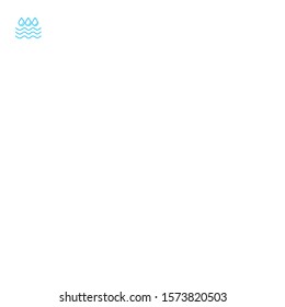water drops with waves line style icon vector illustration design