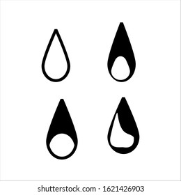 water drops with a white background