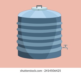 water drum oil drum container vector