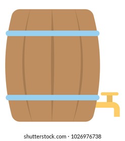 
A water drum with tap for water storage, liquid container
