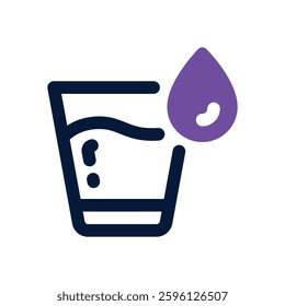 water dual tone icon. Sleek and modern vector icon for websites, mobile apps, marketing materials, and corporate design. Fully scalable and ready to use.