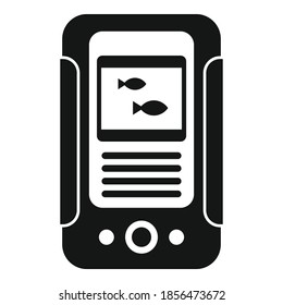 Water echo sounder icon. Simple illustration of water echo sounder vector icon for web design isolated on white background