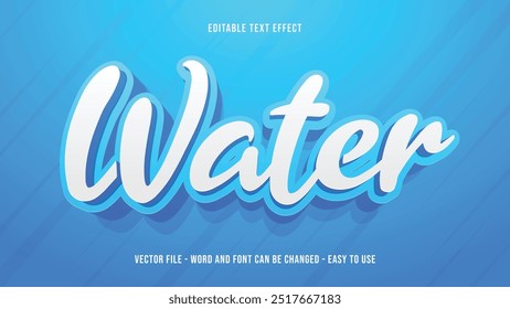 Water editable text effect, ocean text style effect