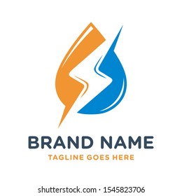 water electric logo design your company