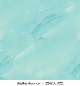 Water Elegant Texture. Sea Pastel Vector Template. Fluid Watercolor Background. Water Art Paint. Blue Seamless Abstract Ocean. Sea Seamless Background. Blue Watercolor Ocean. Green Ocean Background.