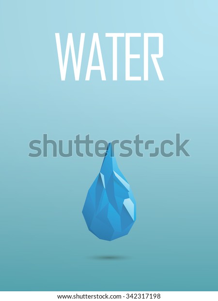 Water Element Icon Symbol Modern Low Stock Vector (Royalty Free ...