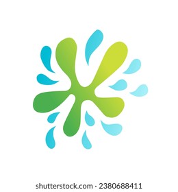 Water element illustration vector design in abstract shape