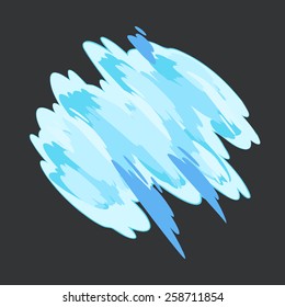 water elements for game. Vector illustration.