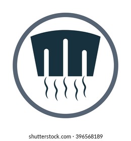 Water energy dam icon