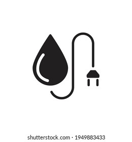 Icono de Energía de agua en vector. Logotipo