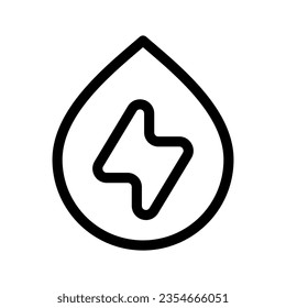 Water Energy Icon Vector Symbol Design Illustration