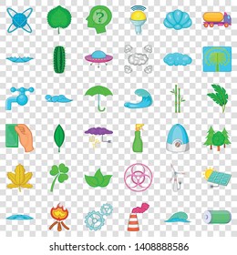 Water energy icons set. Cartoon style of 36 water energy vector icons for web for any design