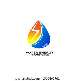 Water Energy Logo Images Design Vector,Logotype Water Energy Design Vector For Shop,Company,Nature