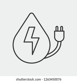 Water Energy Modern Simple Vector Icon