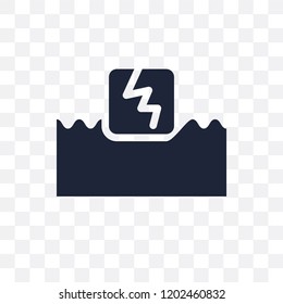 Water energy transparent icon. Water energy symbol design from Ecology collection. Simple element vector illustration on transparent background.