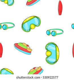 Water exercise pattern. Cartoon illustration of water exercise vector pattern for web