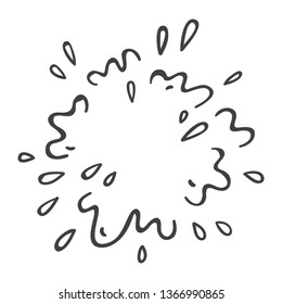 Water Explosion Or Star Burst Doodle, 