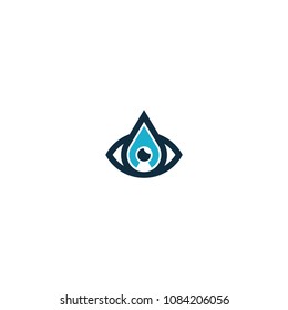 water eye logo design