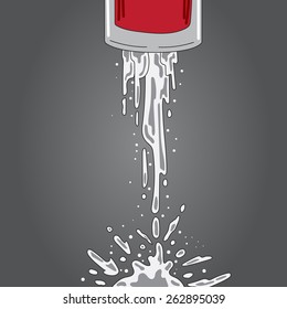 Water fall drop down vector