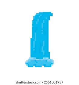 water fall icon pixel art