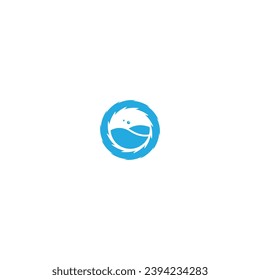 Water Fall Logo Design Template Element