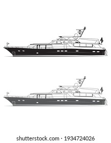 water fast boat water racing boat vector illustration 