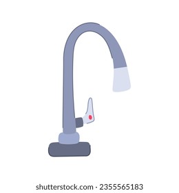 water faucet cartoon. kitchen bathroom, tap sink, clean home water faucet sign. isolated symbol vector illustration