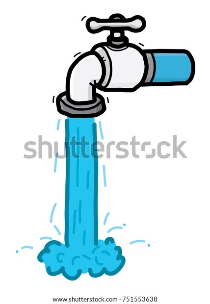 water faucet cartoon