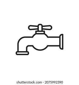 water faucet icon. high quality icons suitable for business, internet, web design graphic assets, apps, drawing and coloring books, print media, etc. EPS 10 . vector line