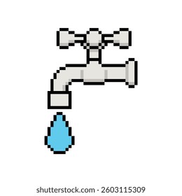 water faucet icon pixel art