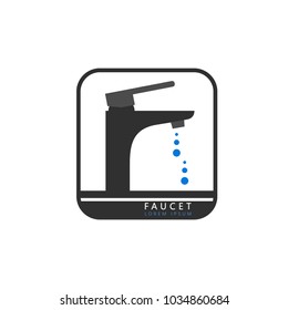 Water faucet. Icon, sign, symbol, logo. Vector illustration.