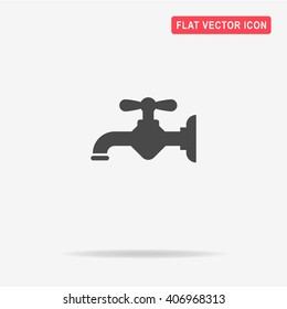 Water faucet icon. Vector concept illustration for design.