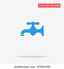 Water faucet icon. Vector concept illustration for design.