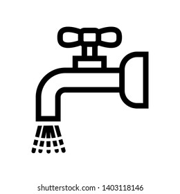 water faucet Icon Vector ilustration eps - Vector
