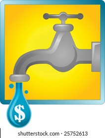 Water Faucet Leaking Or Pouring Money