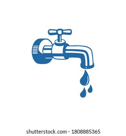 
objetos y logotipos de grifos de agua y sencillez