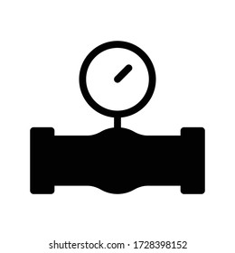 water faucet vector glyph flat icon 