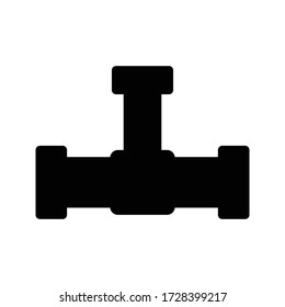 icono plano de glifo vector de grifo de agua 