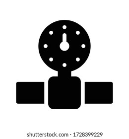water faucet vector glyph flat icon 