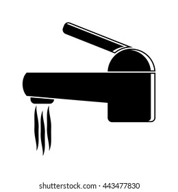 water faucet vector icon. Flat style for web and mobile