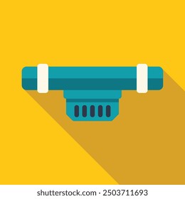 Water filter cartridge replacing old dirty filter in plumbing system to purify tap water in house