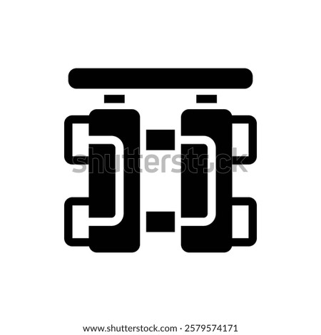 Water Filter Glyph Icon. Water Filter Icon