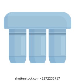 Water filter icon cartoon vector. Delivery service. Industry job