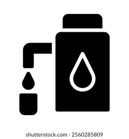 Water filter icon. Concept of clean water, filtration, and purification.