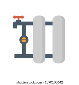 Water filter icon design on white.