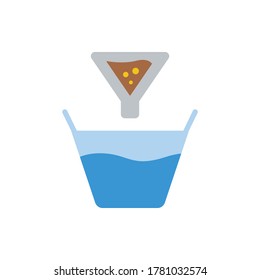 Icono de filtro de agua. Elementos vectoriales de color simples de los iconos de aqua para ui y ux, sitio web o aplicación móvil