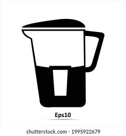 Wasserfilter-Symbol. Vektorgrafik