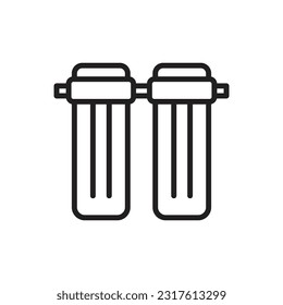 Vektorgrafik des Wasserfilters